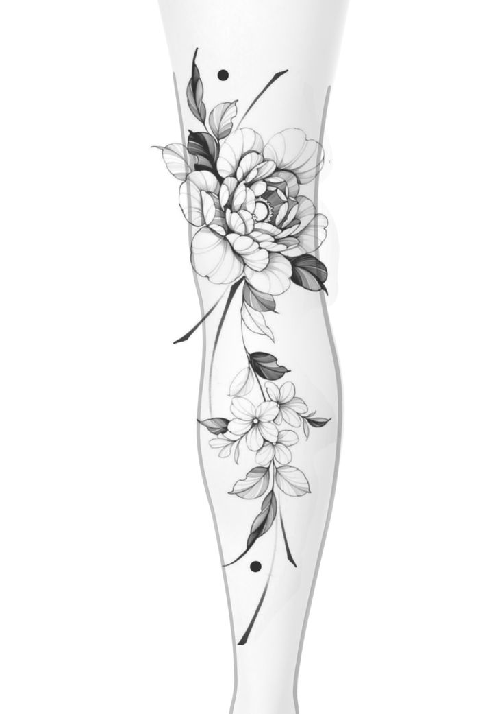 Arte de tatuagem 10 - Floral